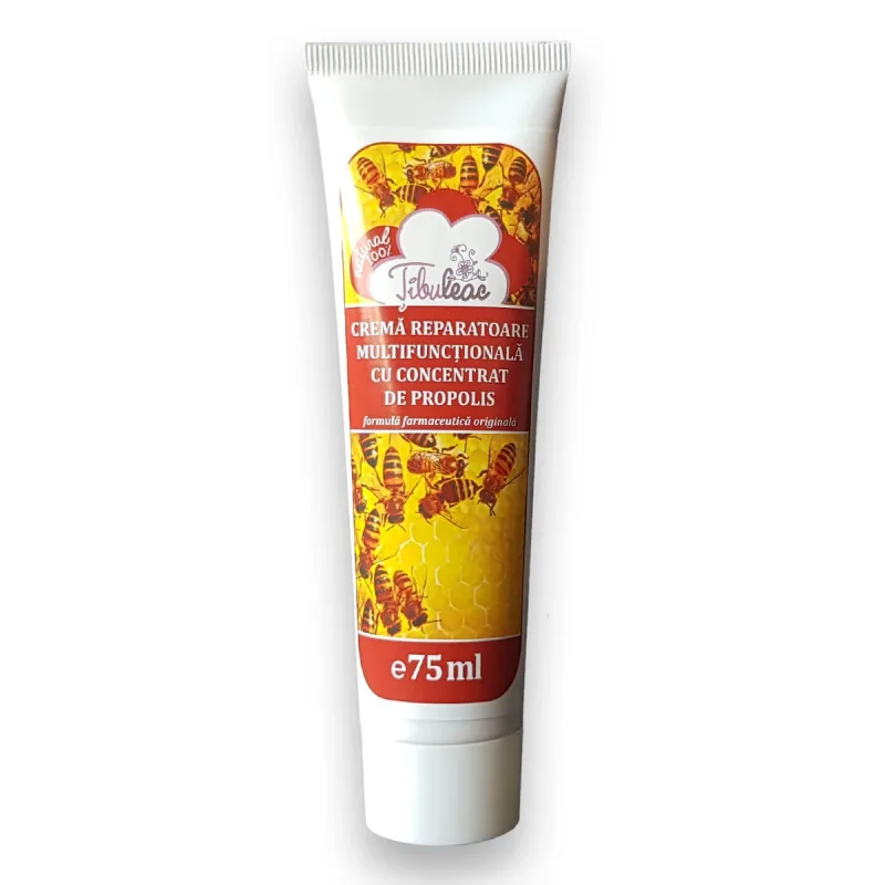 Crema reparatoare multifunctionala cu concentrat de propolis, 75 ml, Tibuleac Plant — preț și oferte