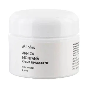 Cremă tip unguent cu arnică montană, 30 ml, Sabio