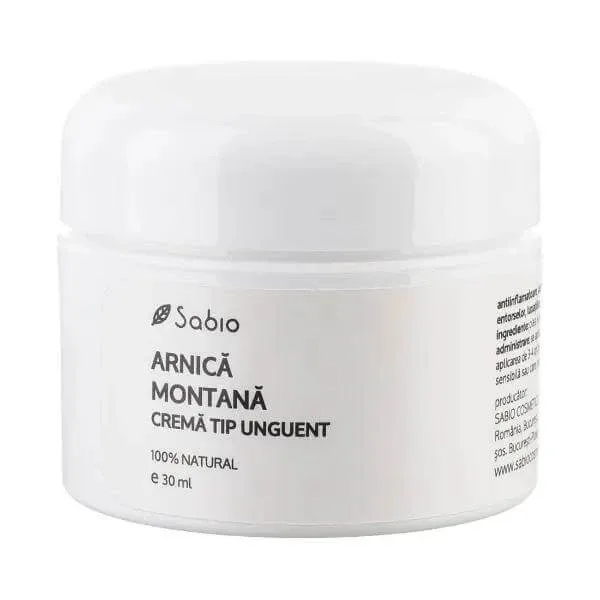 Cremă tip unguent cu arnică montană, 30 ml, Sabio — preț și oferte