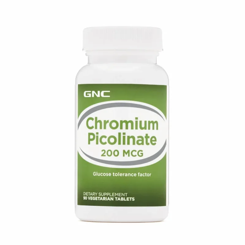 Crom picolinat 200 mcg (576166), 90 tablete, GNC — preț și oferte