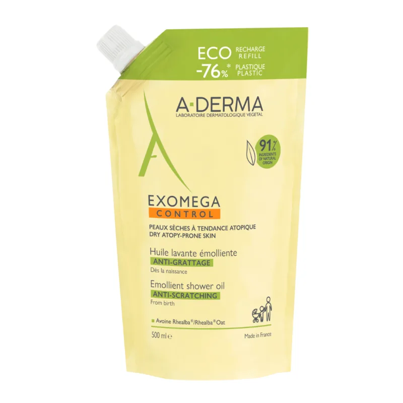Rezerva Ulei de dus Exomega Control, 500 ml, A-Derma — preț și oferte