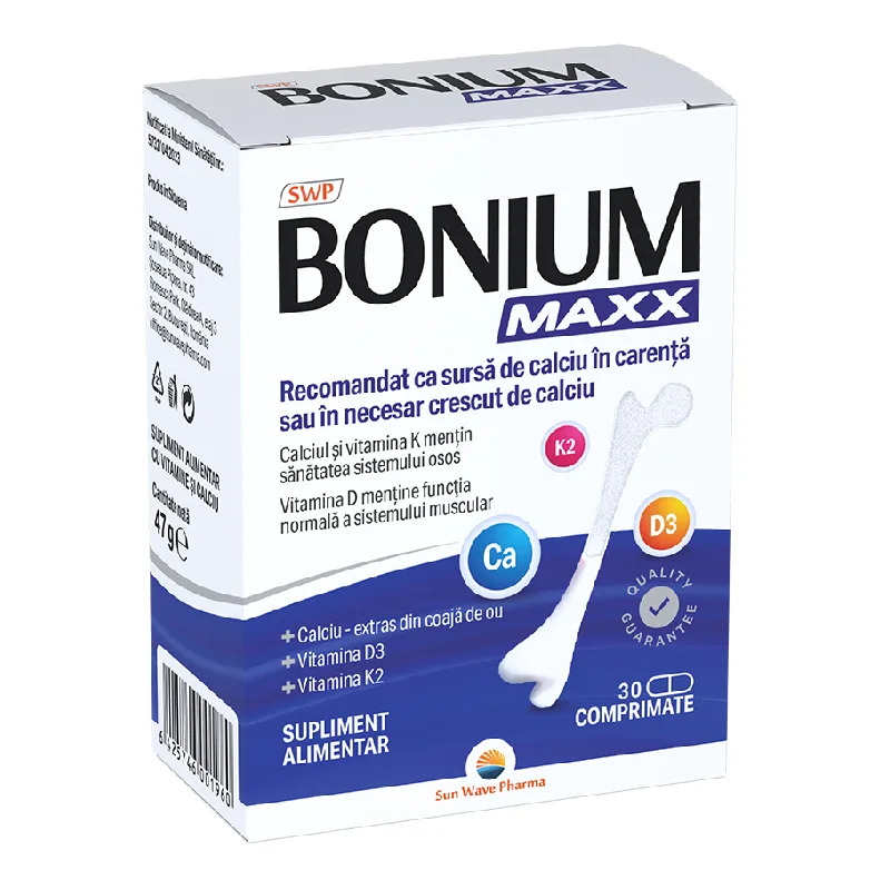 Bonium Maxx, 30 comprimate, Sun Wave Pharma — preț și oferte