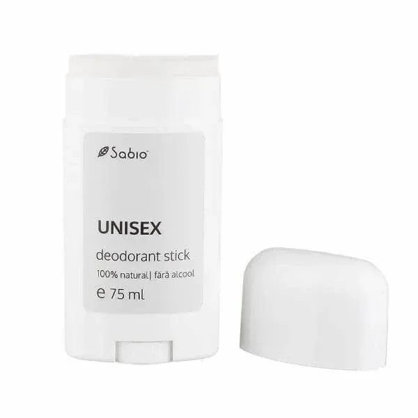 Deodorant stick unisex 100% natural fără alcool, 75 ml, Sabio — preț și oferte