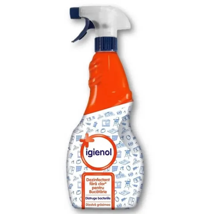 Dezinfectant fara clor pentru bucatarie antibacterian, 750 ml, Igienol — preț și oferte