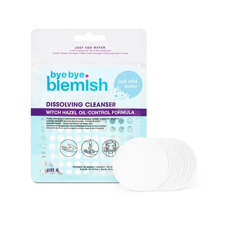 Dischete demachiante Dissolving Cleanser BBB16408, 50 bucati, Bye Bye Blemish — preț și oferte