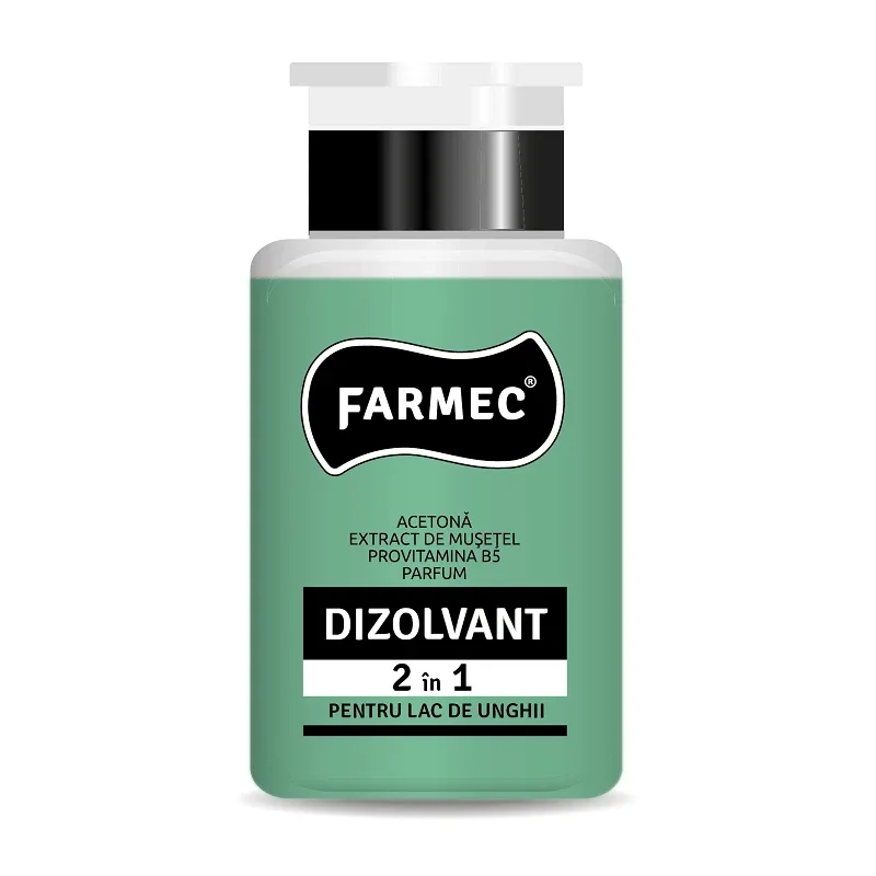 Dizolvant 2 in 1 pentru unghii cu musetel si vitamina B6, 150 ml, Farmec — preț și oferte