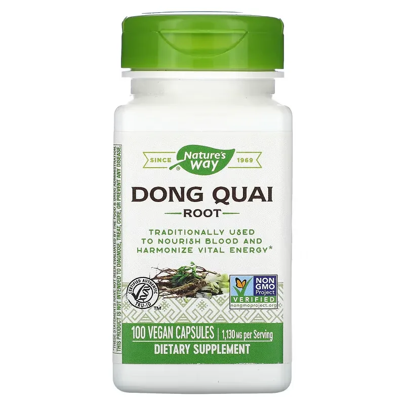 Dong Quai 565 mg Natures Way, 100 capsule, Secom — preț și oferte