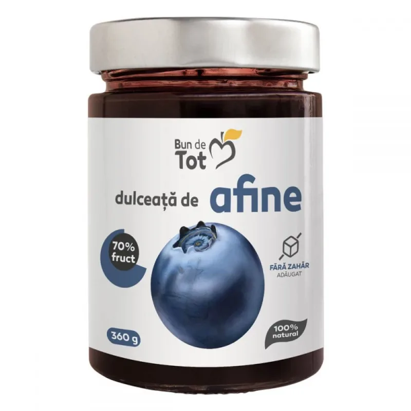Dulceata de Afine dulceata fara zahar, 360g, Dacia Plant — preț și oferte