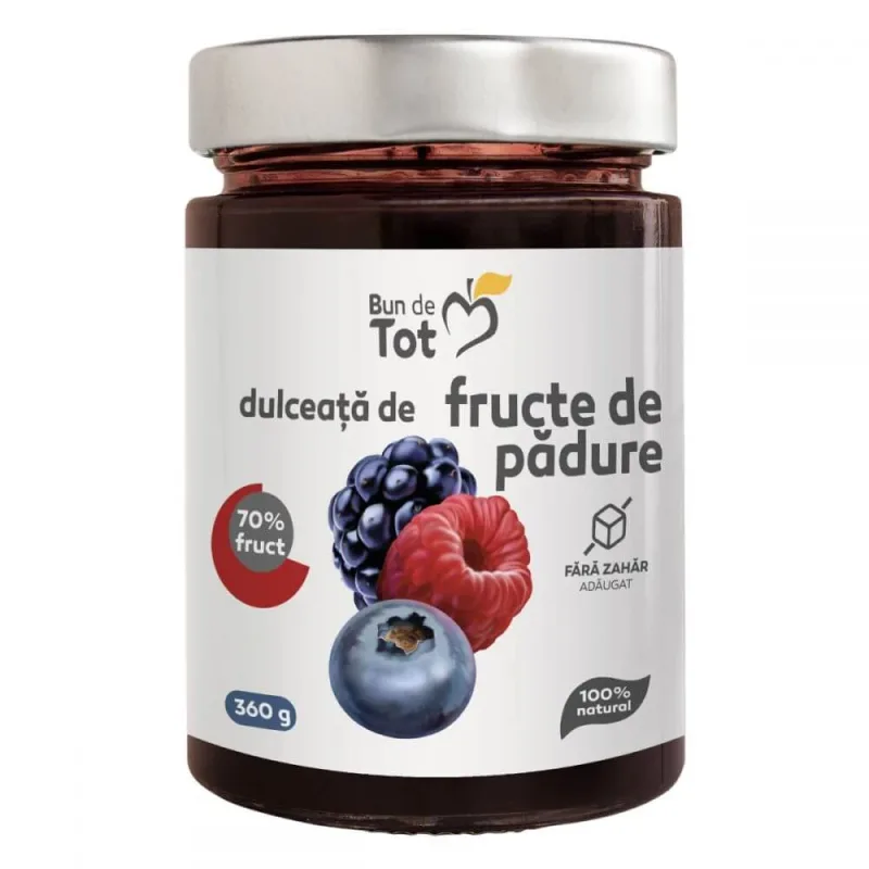 Dulceata de Fructe de Padure dulceata fara zahar, 360g, Dacia Plant — preț și oferte