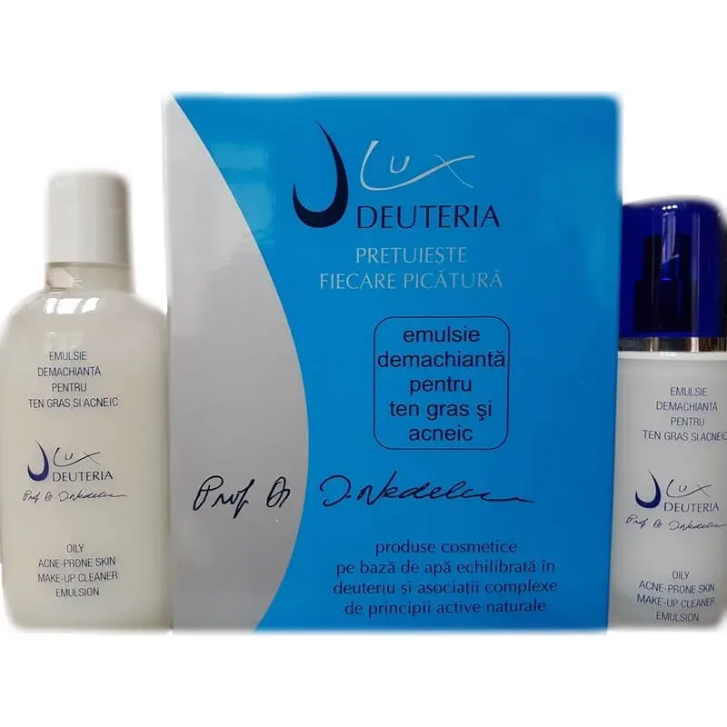 Emulsie demachianta pentru ten gras si acneic, 150 ml, Deuteria Cosmetics — preț și oferte