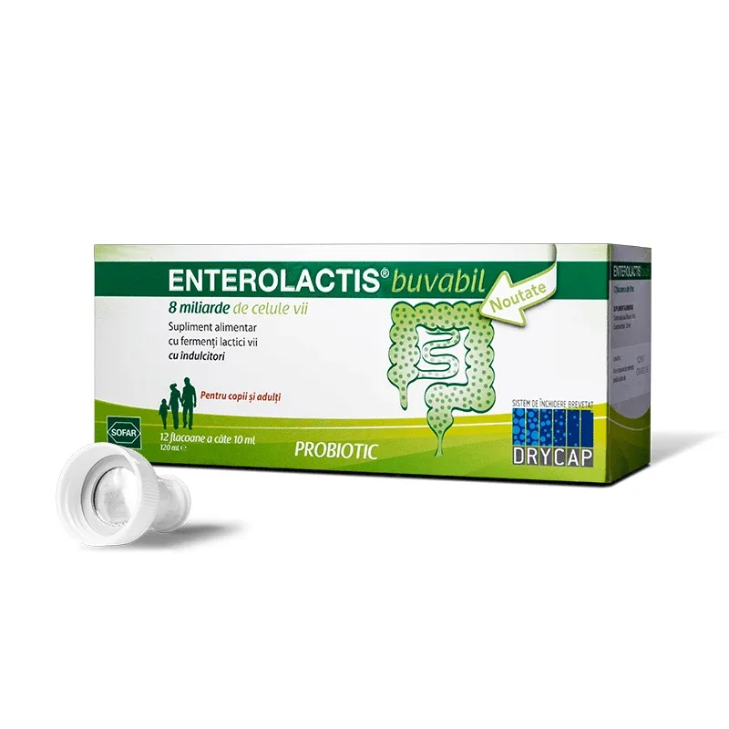 Enterolactis buvabil, 12 flacoane, Sofar — preț și oferte