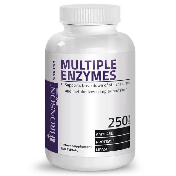 Enzime digestive multiple, 250 tablete, Bronson Laboratories — preț și oferte