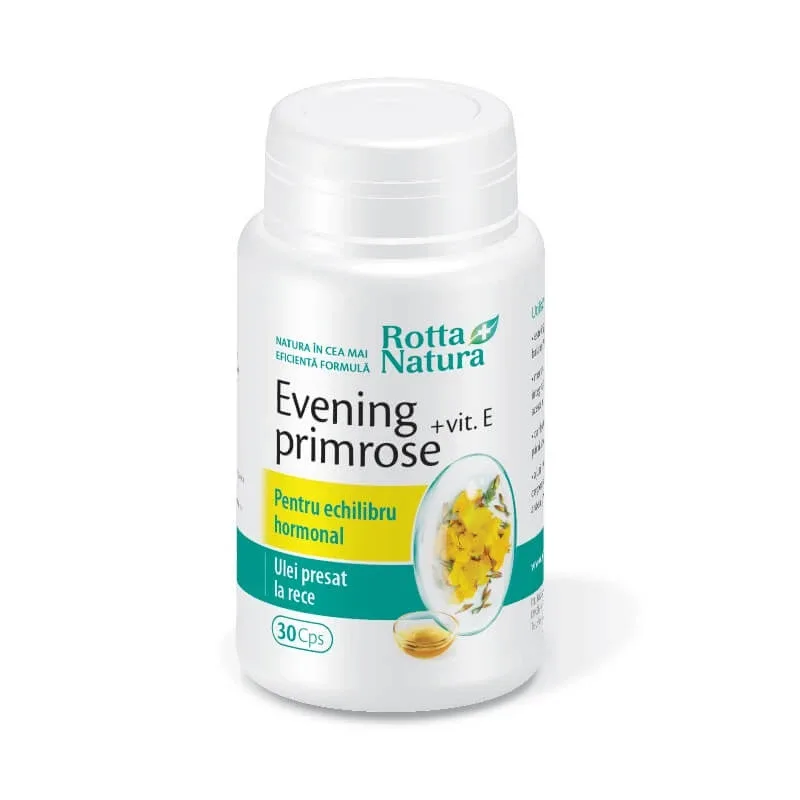 Evening Primrose + Vitamina E, 90 capsule, Rotta Natura — preț și oferte