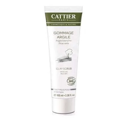 Exfoliant Bio cu argila alba pentru toate tipurile de ten, 100 ml, Cattier — preț și oferte