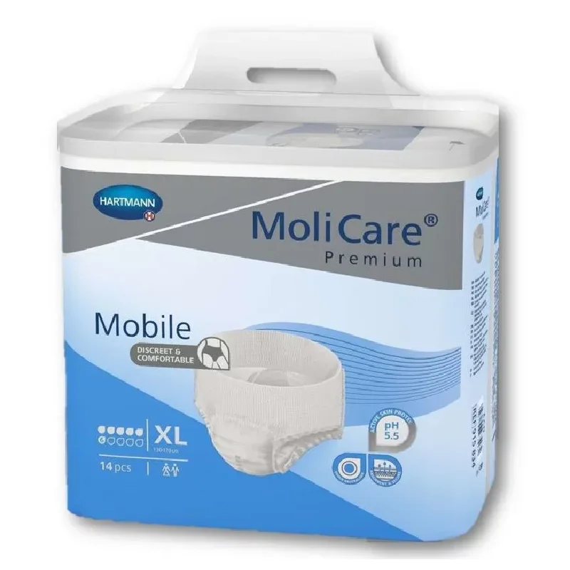 Slip pentru incontinenta urinara XL Molicare Mobile, 14 bucati, Hartmann — preț și oferte