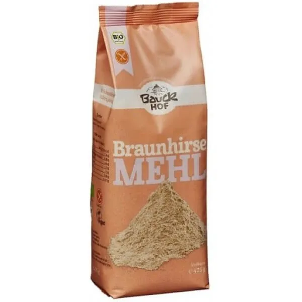 Faina integrala de mei brun Bio fara gluten, 425 g, Bauckhof — preț și oferte