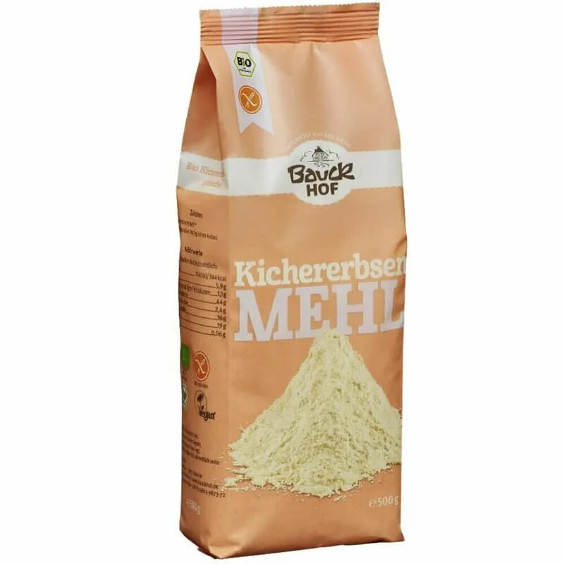 Faina integrala de naut Bio fara gluten, 500 g, Bauckhof — preț și oferte