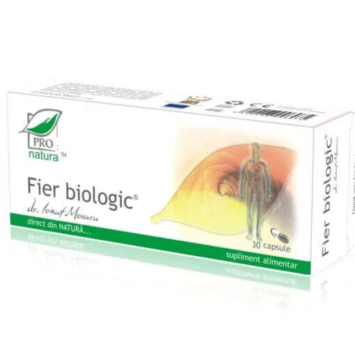Fier Biologic, 30 capsule, Pro Natura — preț și oferte