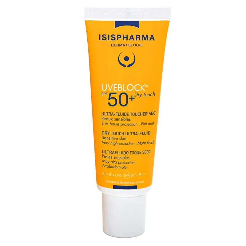 Isis Pharma UVEBLOCK Fluid protector cu efect matifiant cu protecție solară SPF 50+, 40 ml — preț și oferte