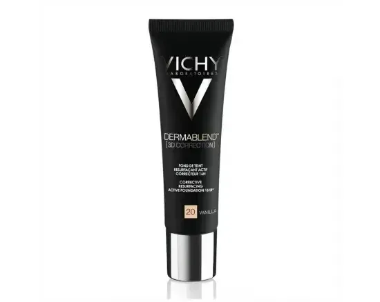 Vichy DermaBlend Fond de ten corector cu acoperire 16 ore, Nuanța 20 Vanilla, 30 ml — preț și oferte