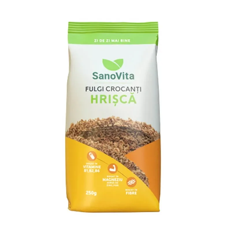 Fulgi de hrisca, 250 g, Sanovita — preț și oferte