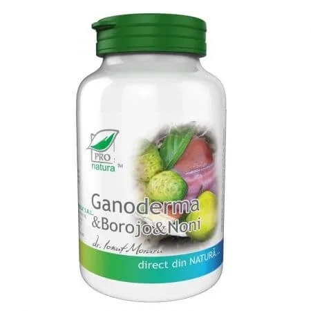 Ganoderma, Borojo și Noni, 60 capsule, Pro Natura — preț și oferte