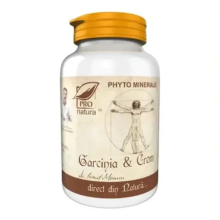 Garcinia & Crom, 60 capsule, Pro Natura — preț și oferte