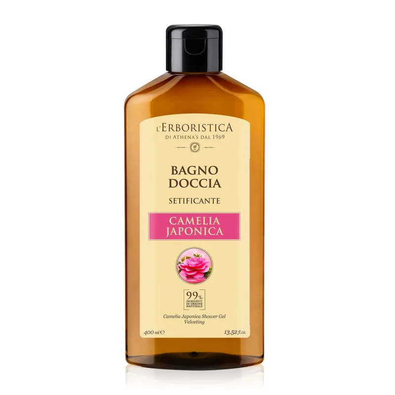 Gel de duș cu Camelia Japonica, 400 ml, L'Erboristica — preț și oferte