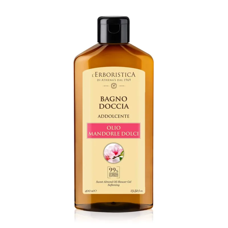 Gel de duș cu ulei de migdale dulci, 400 ml, L'Erboristica — preț și oferte