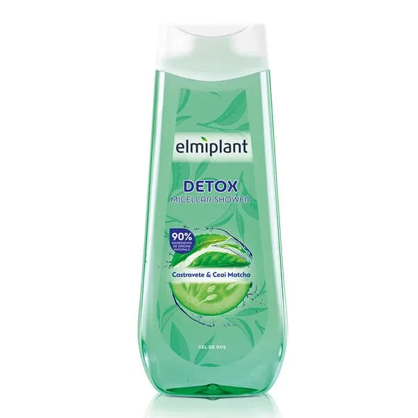 Gel de dus cu castavete si ceai Matcha Detox, 400 ml, Elmiplant — preț și oferte