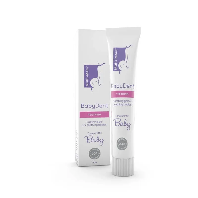 Gel gingival calmant pentru eruptia dentara Multi-Mam BabyDent, 15 ml, Bioclin — preț și oferte