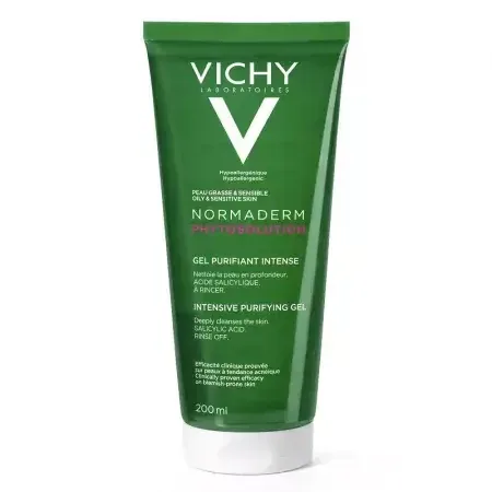 Vichy Normaderm Gel purificator pentru curățarea tenului, 200 ml — preț și oferte