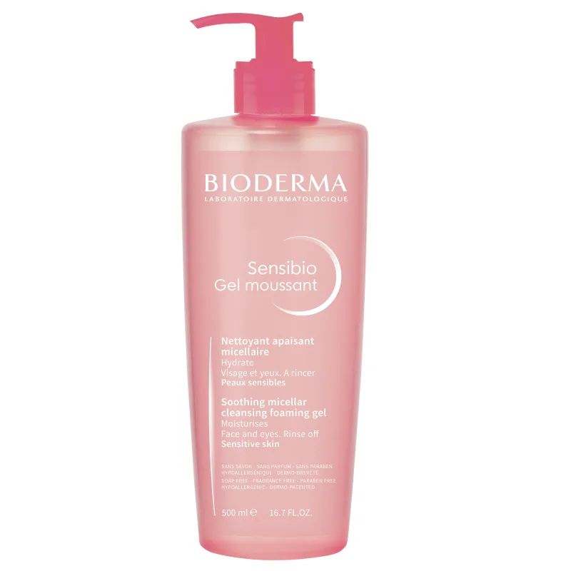 Bioderma Sensibio Gel spumant calmant și hidratant, 500 ml — preț și oferte