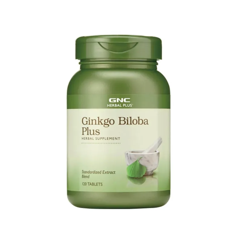 Ginkgo Biloba Plus (421567), 120 tablete, GNC — preț și oferte