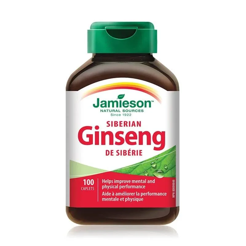 Ginseng Siberian, 100 capsule, Jamieson JAMIESON LABORATOIRES — preț și oferte