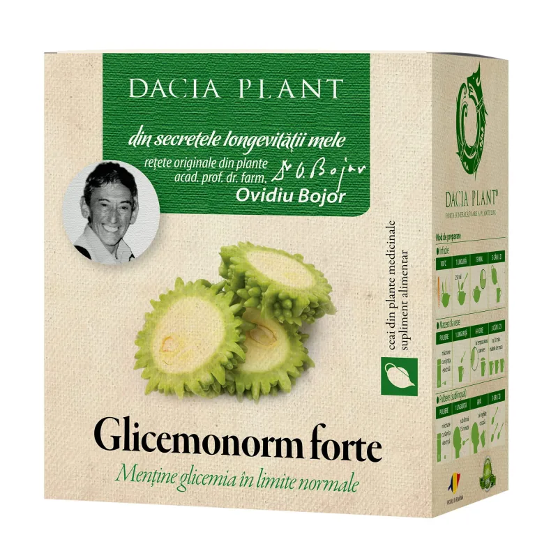 Glicemonorm Forte, 50g, Dacia Plant — preț și oferte