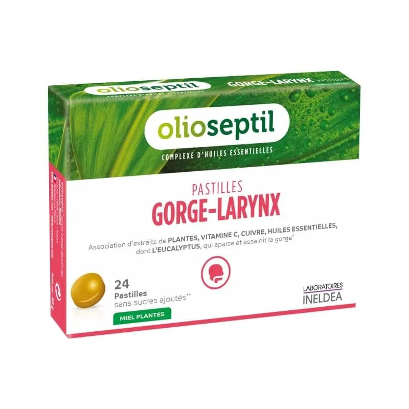 Gorge Larynx Olioseptil, 24 pastile, Laboratoires Ineldea Lab. Ineldea — preț și oferte