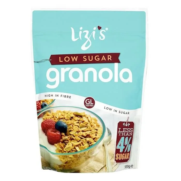 Granola cu nuca de cocos si continut scazut de zahar, 500 g, Lizi's — preț și oferte