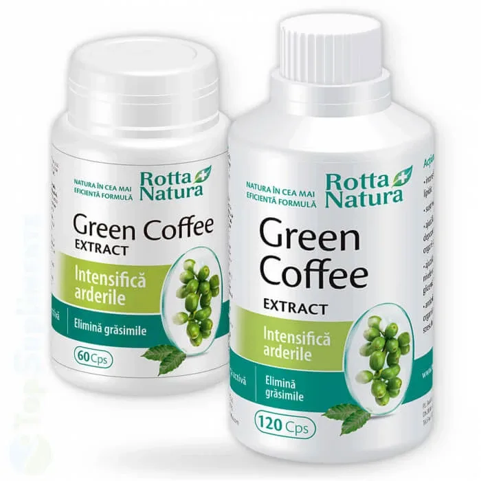 Green Coffee Extract 120 capsule + Green Coffee Extract 60 capsule, Rotta Natura — preț și oferte