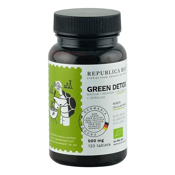 Green detox, 120 tablete, Republica Bio — preț și oferte