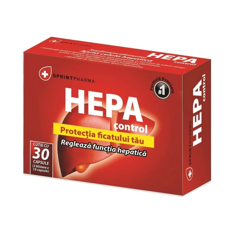 Hepa Control, 30 capsule, Sprint Pharma — preț și oferte