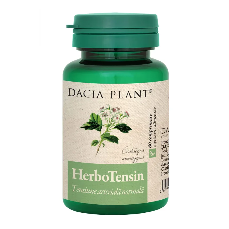 HerboTensin (Reglator al Tensiunii), 60 comprimate , Dacia Plant — preț și oferte