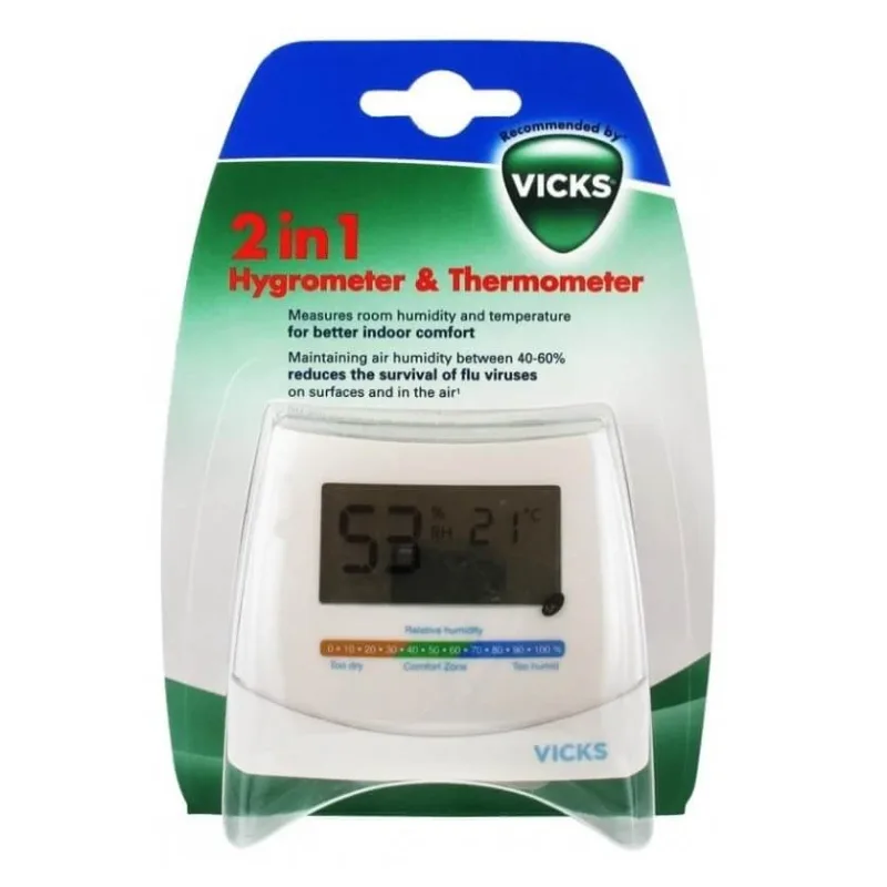 Higrometru și Termometru 2 în 1, TOW015094, Vicks — preț și oferte