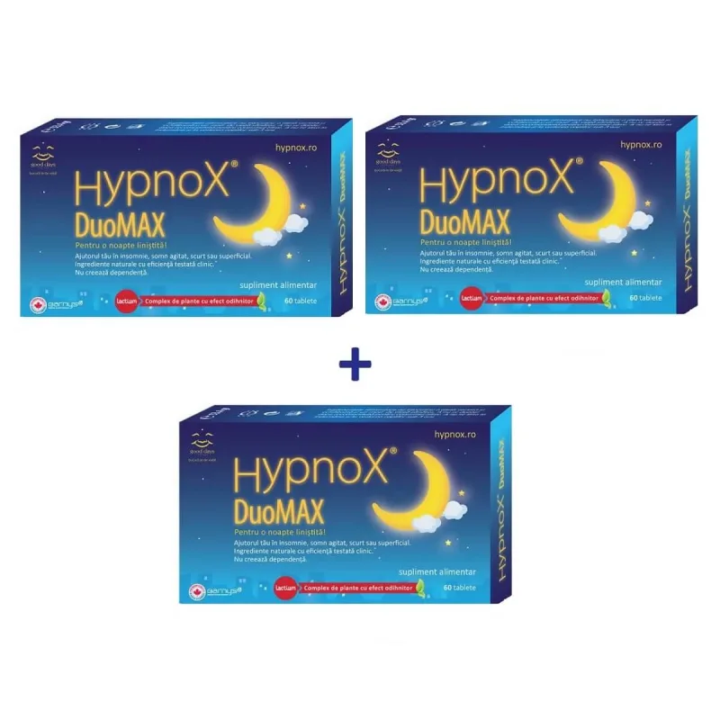 Hypnox DuoMax, 20 comprimate, Good Days Therapy (prețul este pentru 3 cutii) — preț și oferte