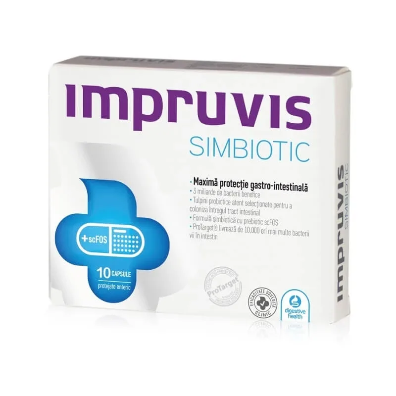 Impruvis Simbiotic, 10 capsule, Bifodan — preț și oferte
