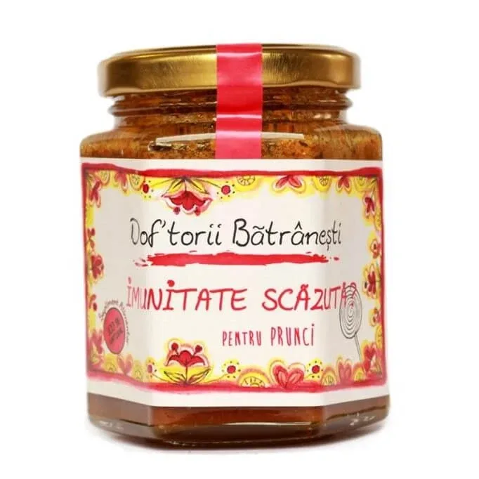 Imunitate scăzută pentru prunci - Doftorii Bătrânești, 200 g, Prisaca Transilvania — preț și oferte