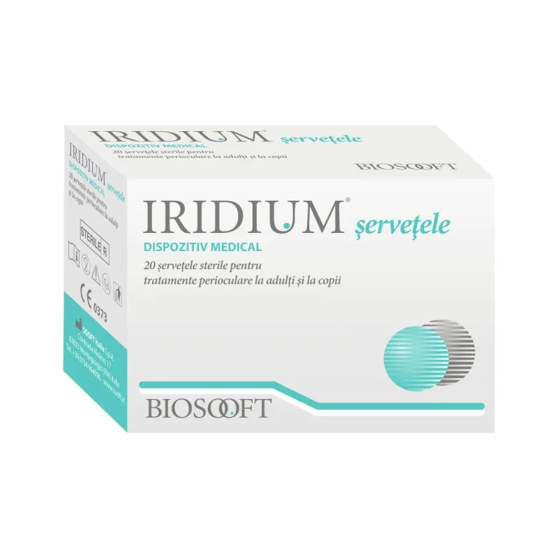 Iridium - Șervetele sterile, 20 bucăți, Biosooft Italia — preț și oferte