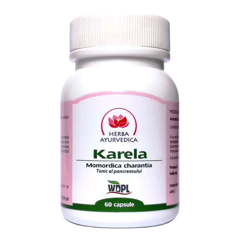 Karela,tonic al pancreasului, 60 capsule, Herba Ayurvedica — preț și oferte