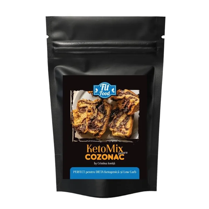 KetoMix Cozonac, 400 g, No Sugar Shop FIT FOOD — preț și oferte