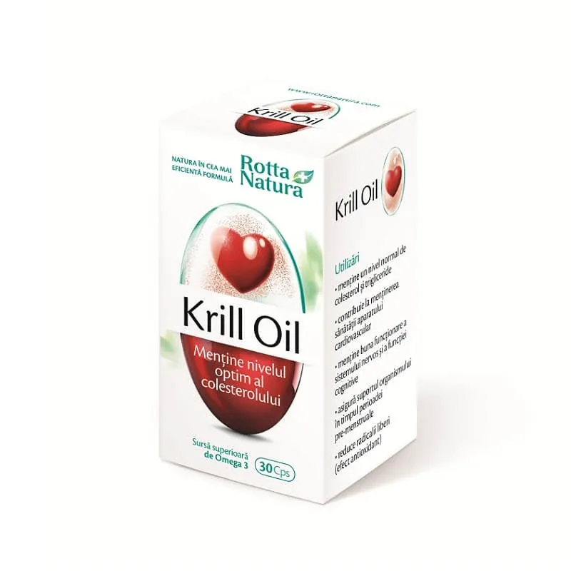 Krill Oil 500mg, 30 capsule, Rotta Natura — preț și oferte